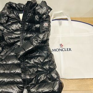 Authentic Moncler girl kids puff moka